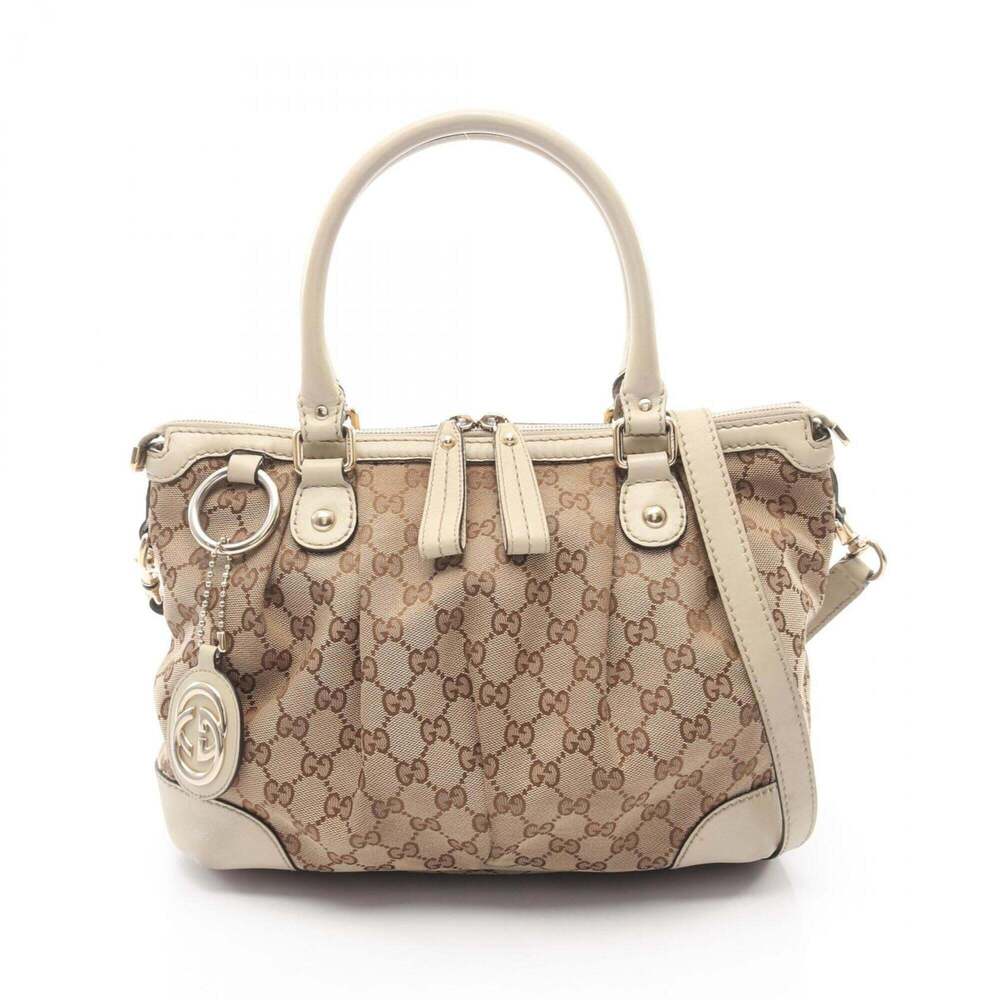 GUCCI Cream Leather Bag